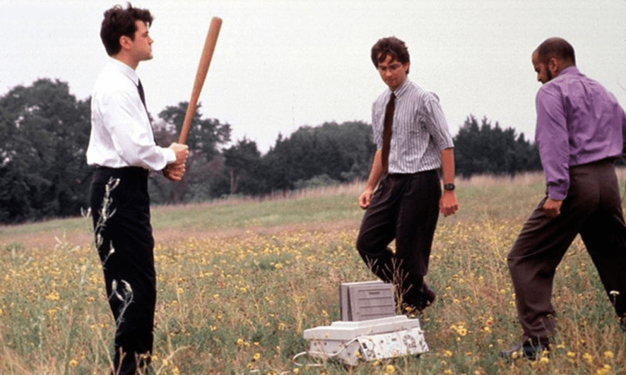 Escena de la pelicula Office Space de Twentieth Century Fox